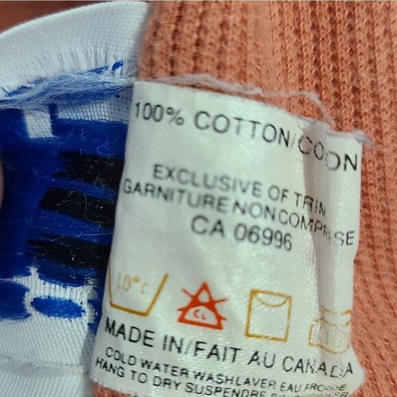 Vintage 90s Salmon Pink Ribbed Short Sleeve Skater Dress L - Picture 9 of 10